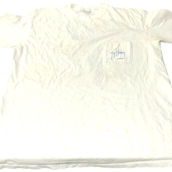 Vintage Hanes Beefy-T Guy Harvey Shark Graphic Tee XL White Cotton Mens Shirt - Picture 2 of 6